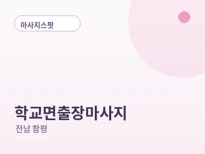 함평 학교면 출장마사지